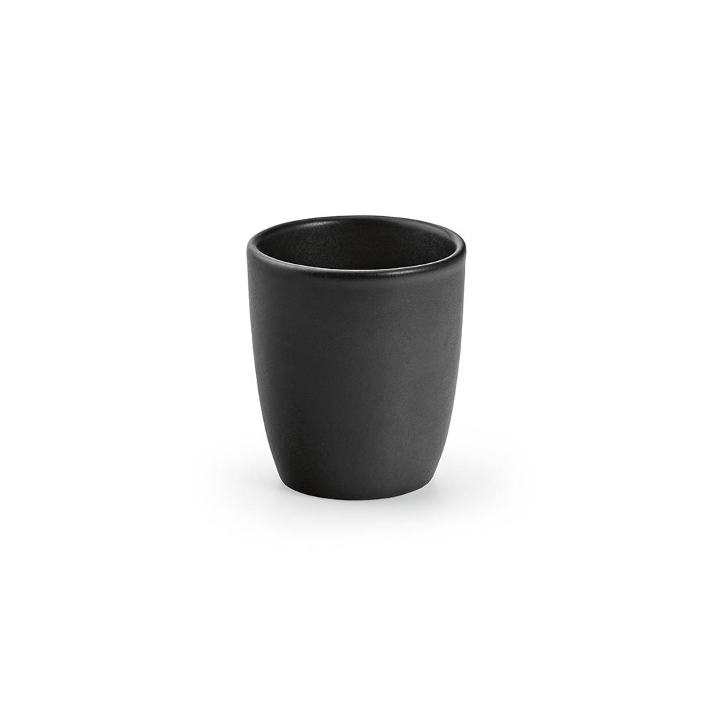Amur Keramik-Espressotasse. 80 ml. Matte Oberfläche. Hergestellt in Portugal - Weiß - Schwarz