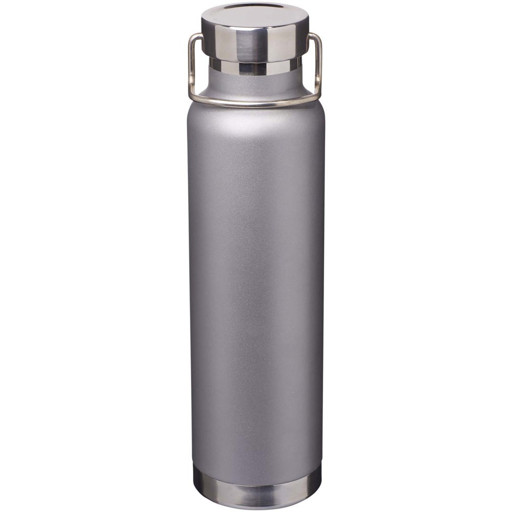 Thor 650 ml RCS-zertifizierte Kupfer-Vakuum Isolierflasche aus recyceltem Edelstahl  - grau
