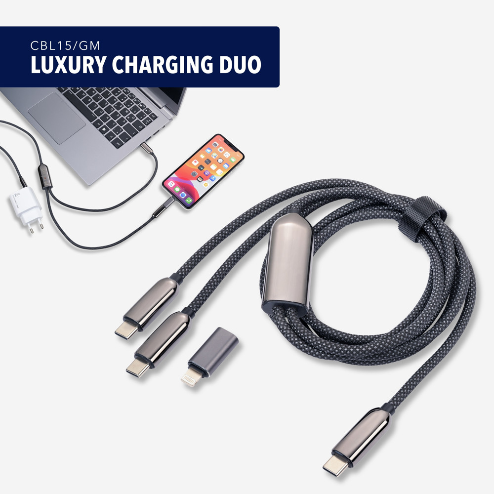 TROIKA Ladekabel LUXURY CHARGING DUO
