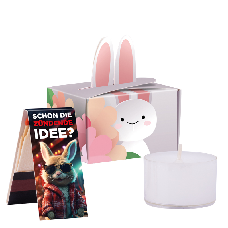 Geschenkbox Mini Hasenohren, Lindt Schoko-Osterhase