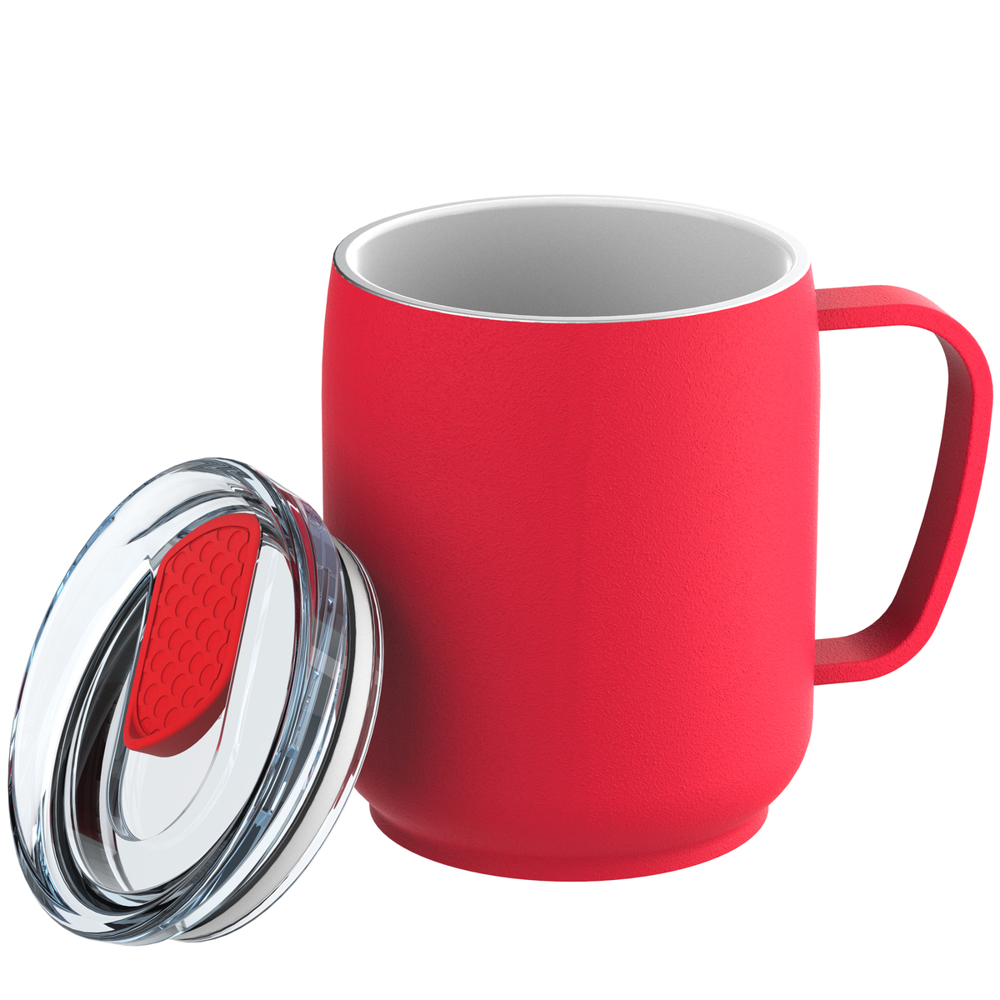 Thermobecher RETUMBLER-myNIZZA CERAMIC - rot, transparent