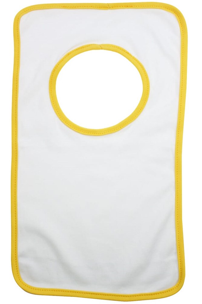 Nilton's Babylätzchen - Weiß (WHITE) / Gelb