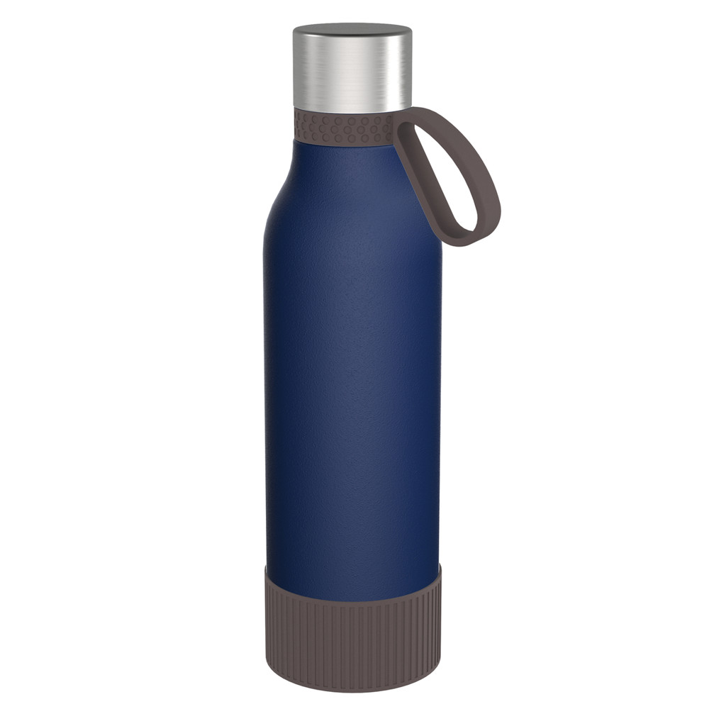 Trinkflasche RETUMBLER-myTOULON II 820 - braun, dunkelblau