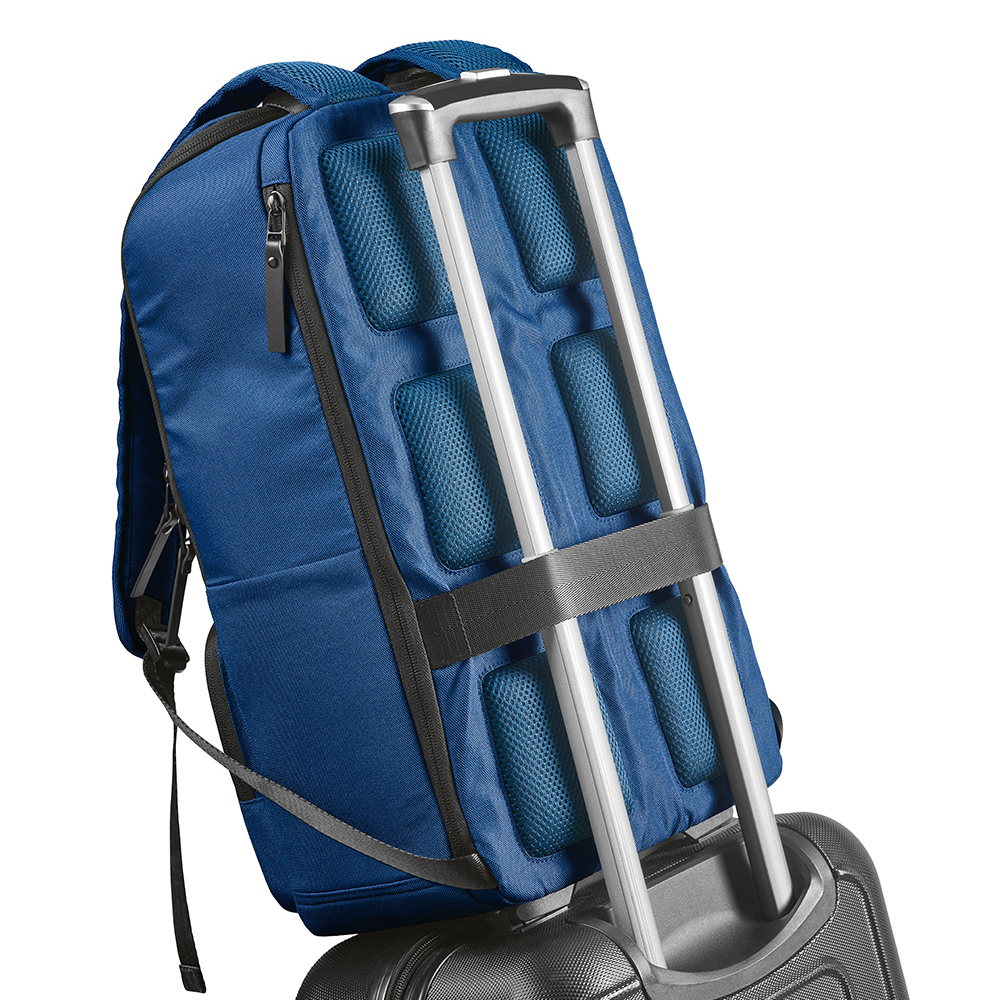 Bucharest 18L Rucksack aus rPET. Laptops bis 15.6" - Blau