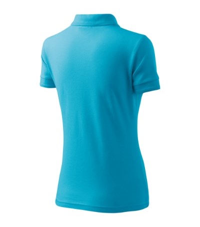Polohemd Damen Pique Polo türkisblau
