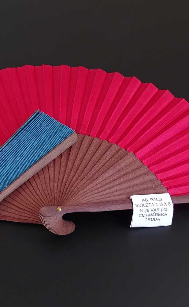 Handgefertigter Fächer Seide 100 GSM PALO VIOLETA