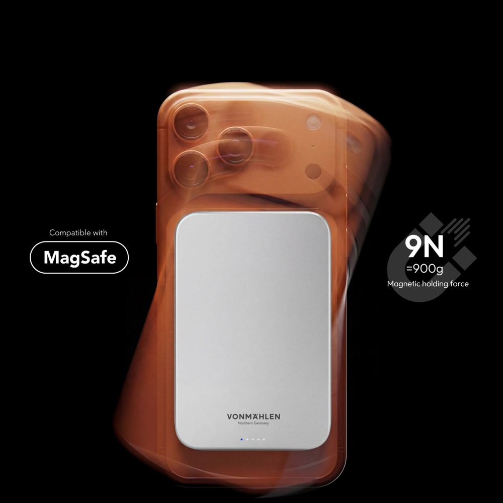 Evergreen Mag 5000 - Die magnetische Powerbank für den ganzen Tag - Weiß