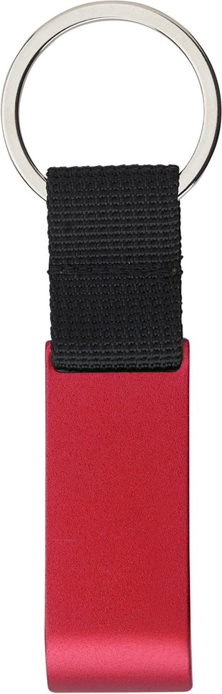 Schlüsselanhänger aus Metall Lionel - rot