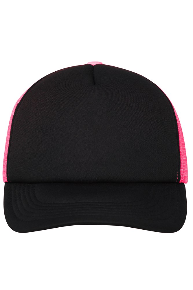 Black/neon-pink (ca. Pantone blackC
806C)