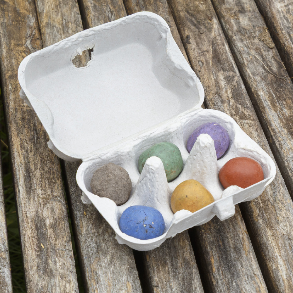 6er Pack Samenkugel im Mini-Eierkarton