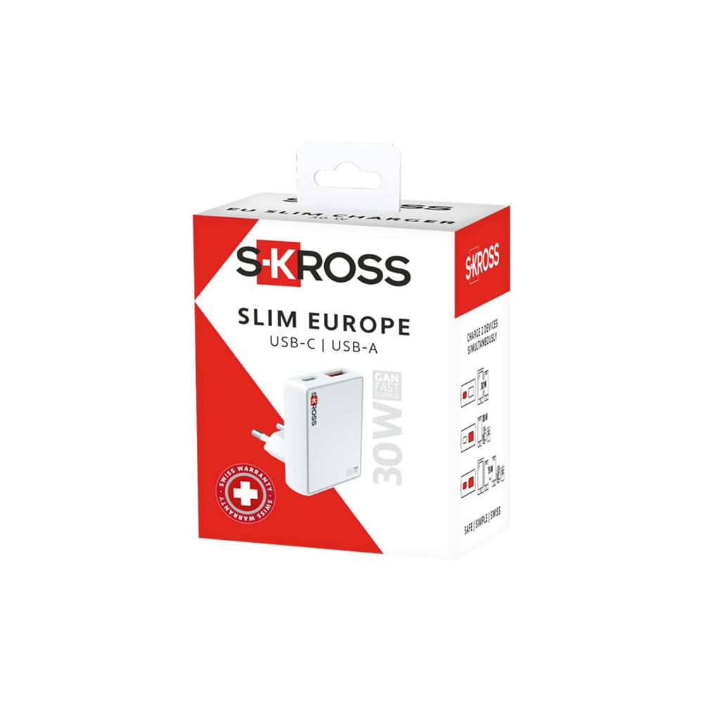 SKROSS® Slim 30W Europa-Wandladegerät