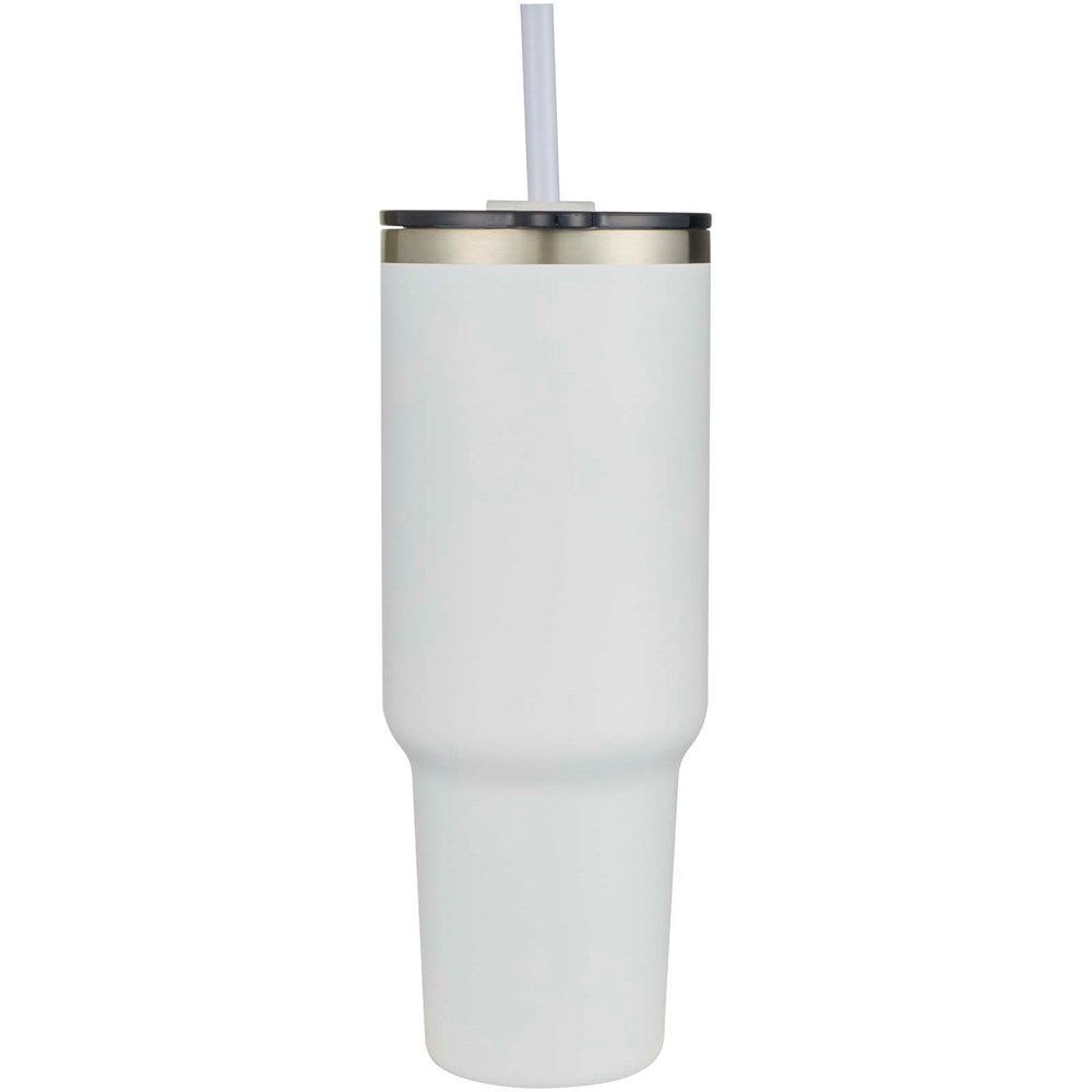 Mug Sydney 1200 ml double paroi certifié RCS avec isolation par le vide et couche de cuivre avec paille