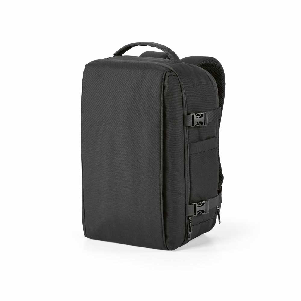 Belfast Rucksack 20L aus rPET. Handgepäckgeeignet. Geeignet für Laptops bis 17" - Marineblau - Schwarz