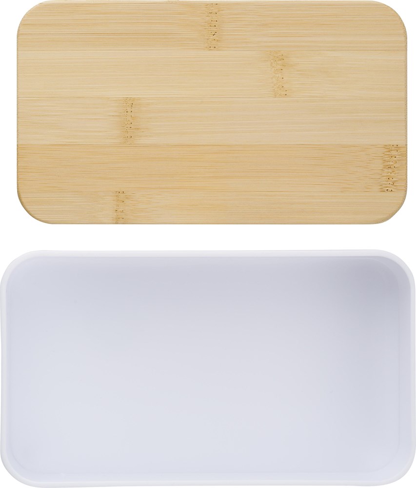 Doppellagige PP-Lunchbox Maxton - weiß