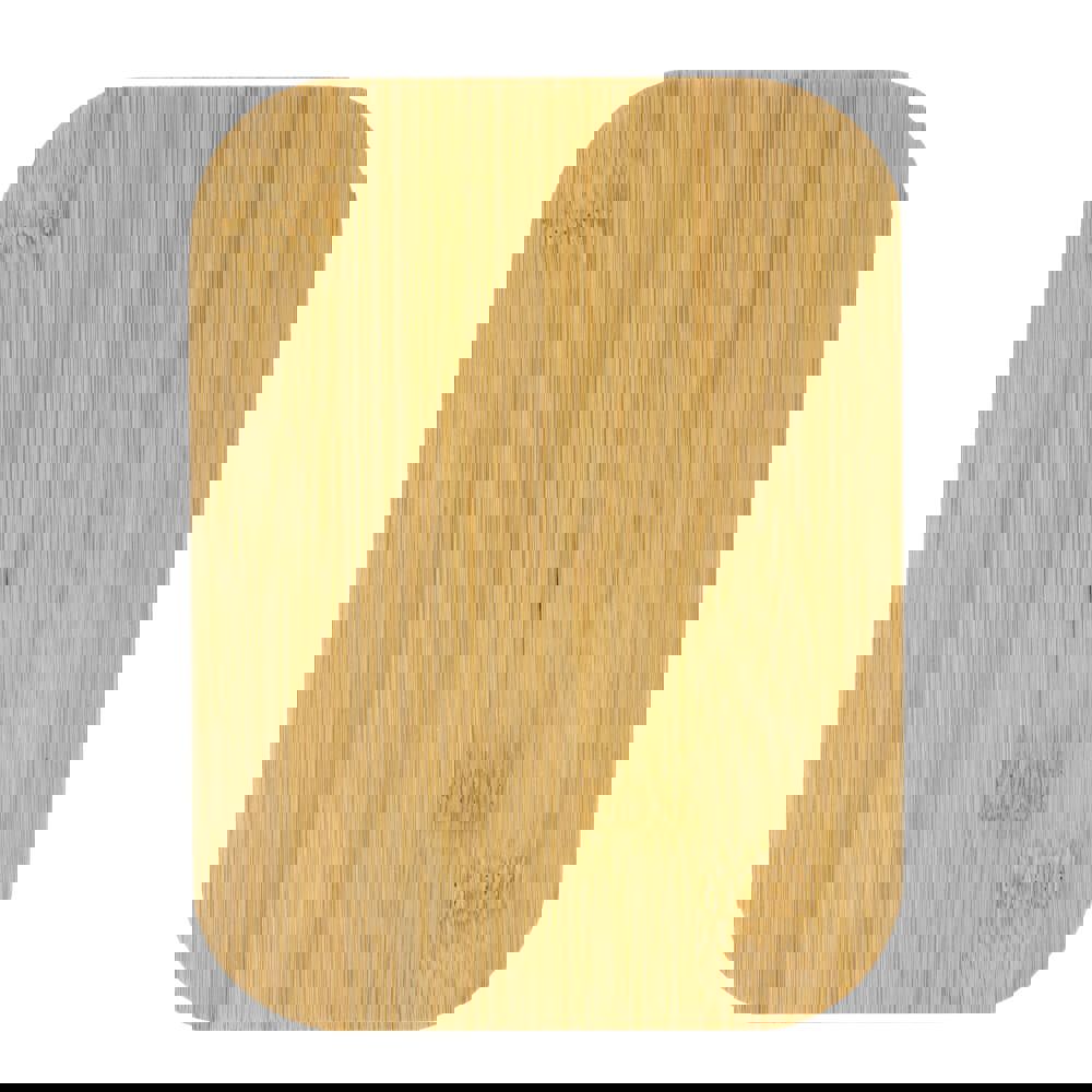 Edelstahl-Brotdose mit Bambusdeckel