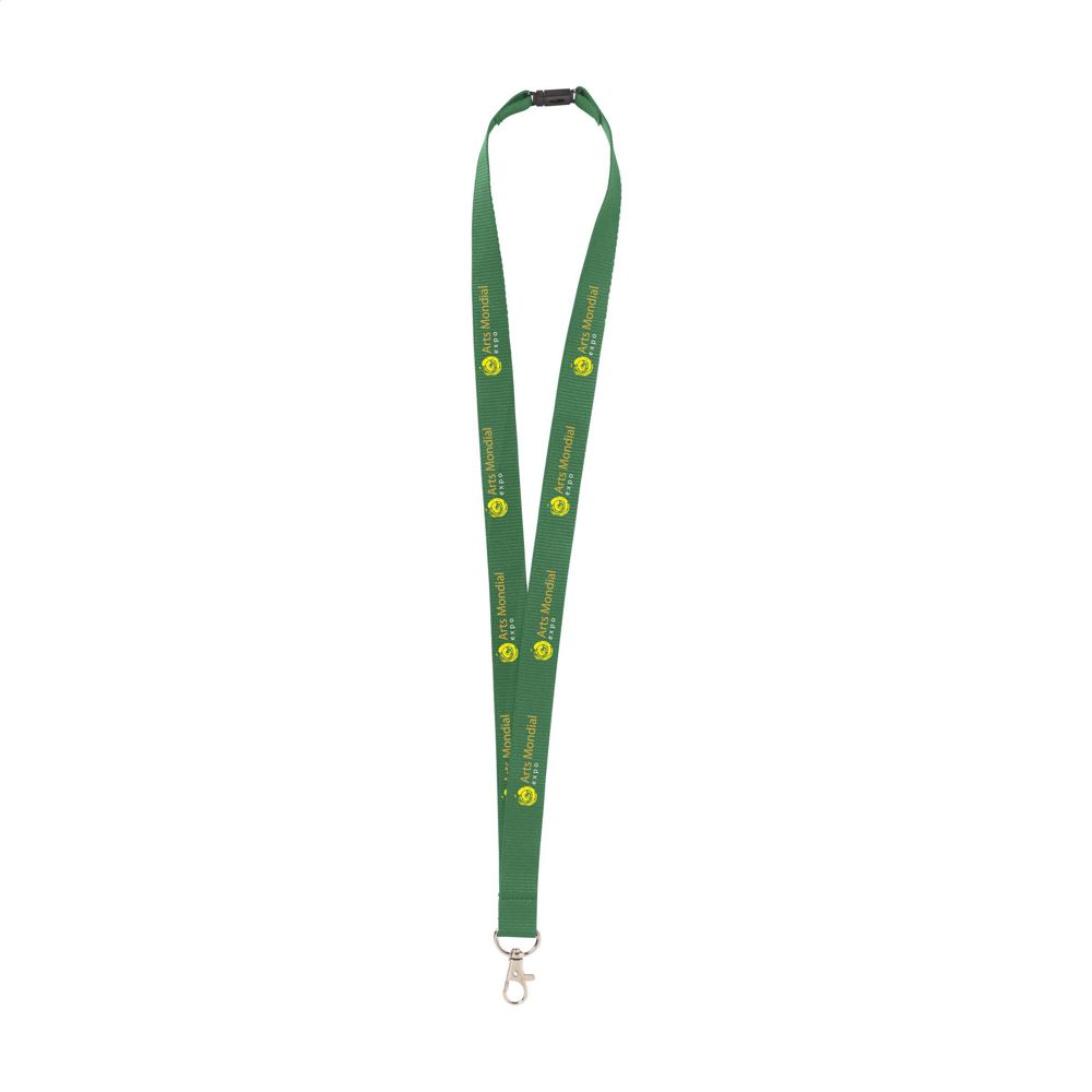 KeyCord Budget Safety 2 cm Schlüsselband - grün (± PMS 348)