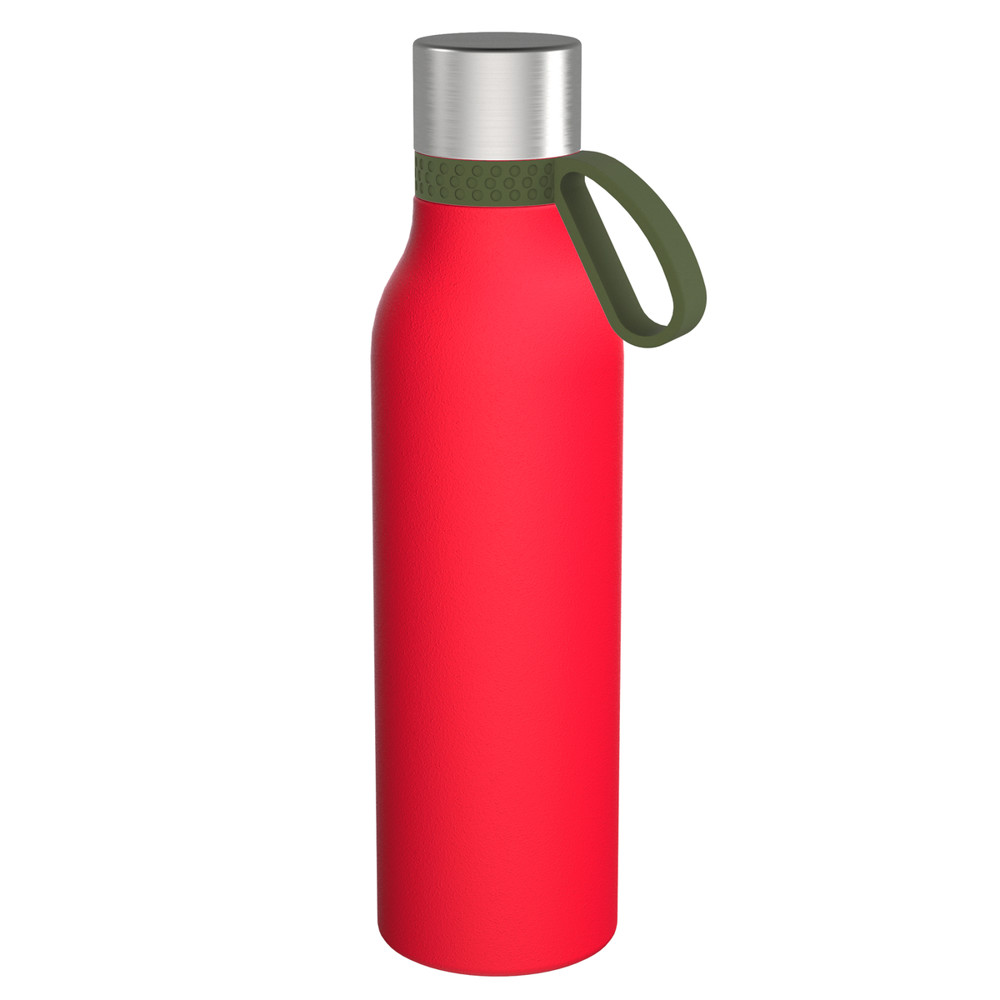 Trinkflasche RETUMBLER-myTOULON II 820 - olivgrün, rot