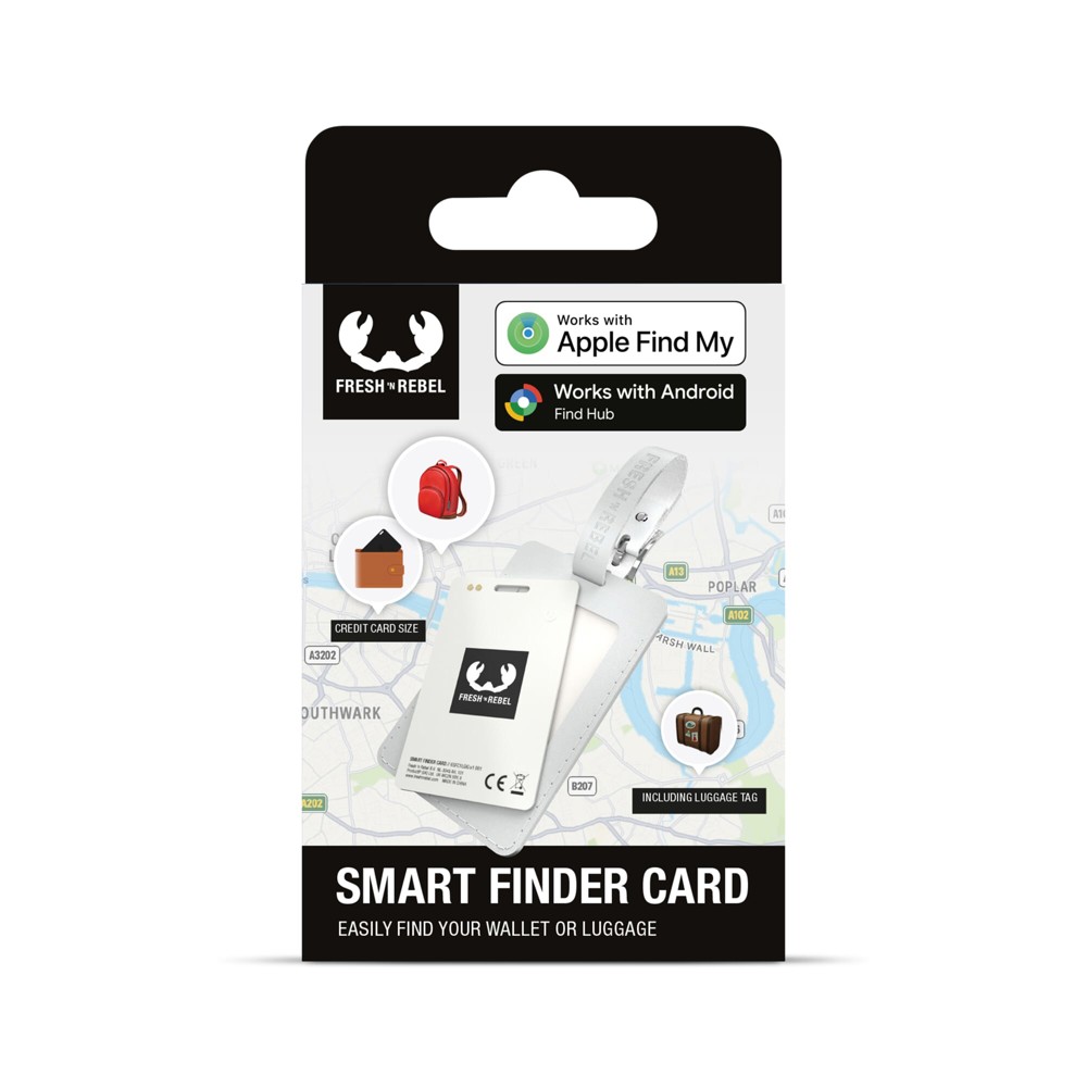 Fresh 'n Rebel Card Finder avec étiquette de bagage pour Apple et Google