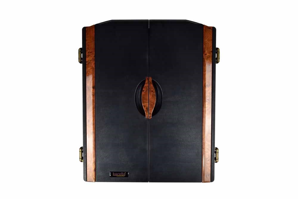 Allflash Dartautomat CB-90 individuell | Individualisierung per High-Grip-Folie (Logo + Holzdekor)