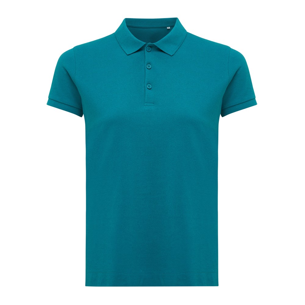 IQONIQ Yosemite Damen Piqué-Poloshirt aus rec. Baumwolle - verdigris (± PMS 18-4834TCX)