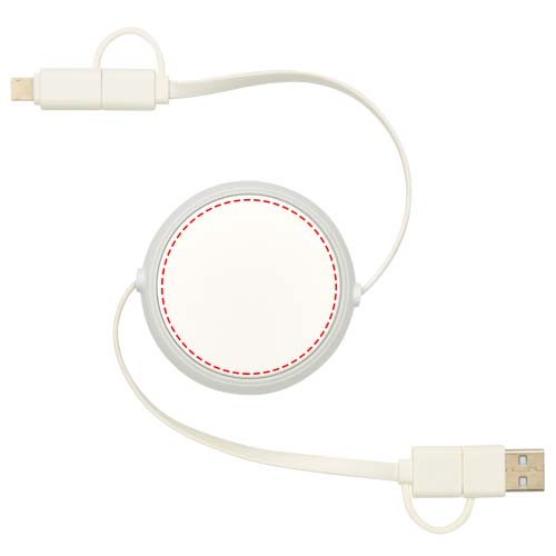 Alasia 100 cm 5-in-1 Kabel aus recyceltem Kunststoff und Aluminium, einziehbar, für Datenübertragung und mit 45W Schnellladung