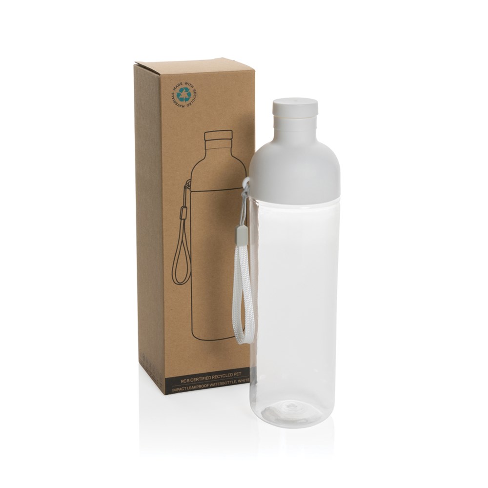 Impact auslaufsichere Wasserflasche aus RCS recyc. PET 600ml