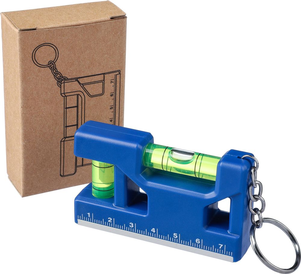 Schlüsselanhänger Wasserwaage Indira aus recyceltem ABS