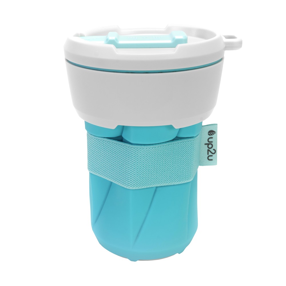 Kaffeebecher "up2u", 0,35 l - blau/weiß