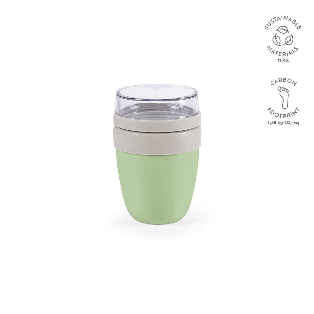 Rembrandt 800 Thermobehälter recy.Edelstahl, 760 ml. Mit 2 Fächern - Mattgrün