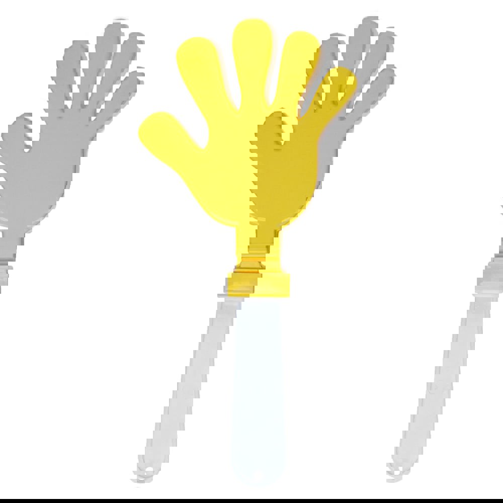 Klapperhand, weiß/rot, one size - weiß/gelb