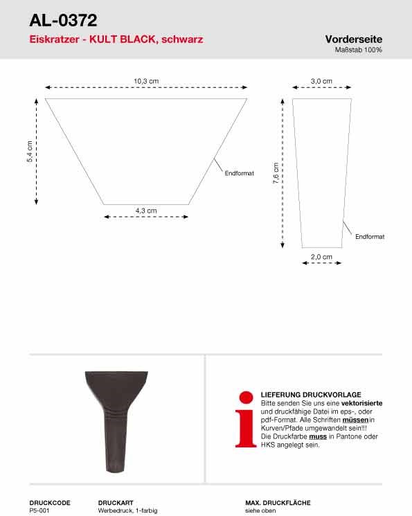 Allflash Eiskratzer KULT BLACK
