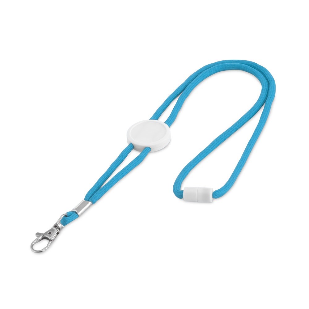 WEAVE. Lanyard aus Polyester - Hellblau
