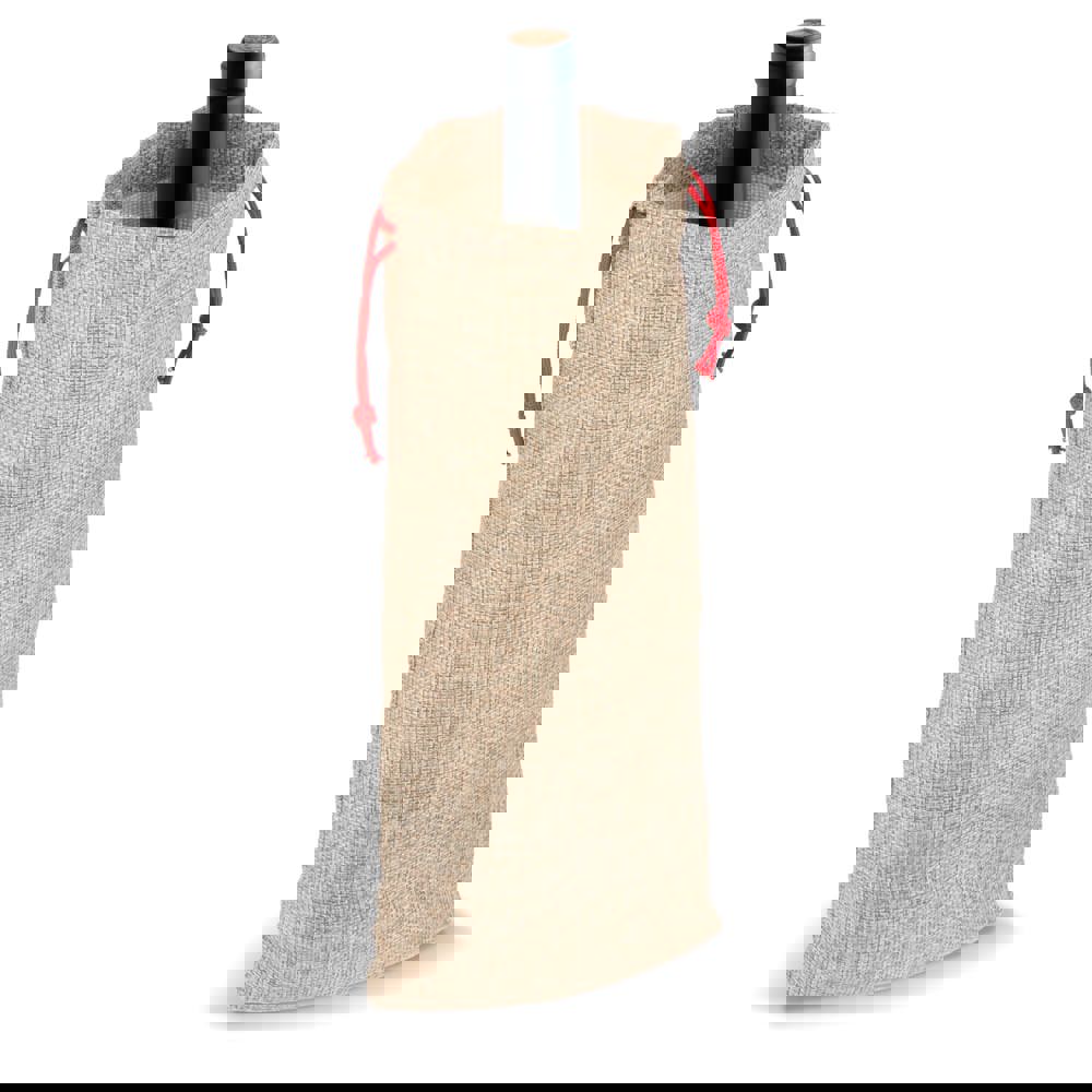 Flaschenetui im Jute-Stil 14 x 34 cm