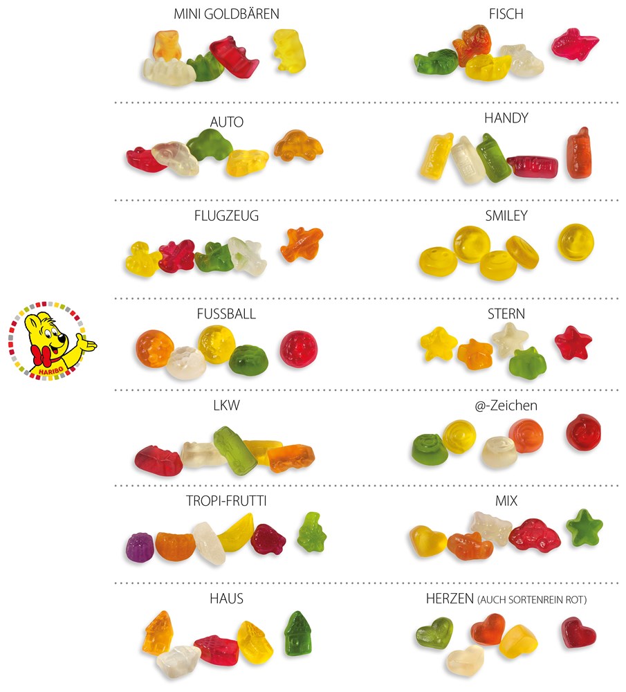HARIBO Standardformen Werbetüte 10 g  ,  Inhalt:  HARIBO Sterne