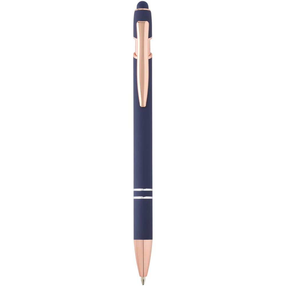 Nanna Kugelschreiber mit Roségold Finish  - Ozeanblau