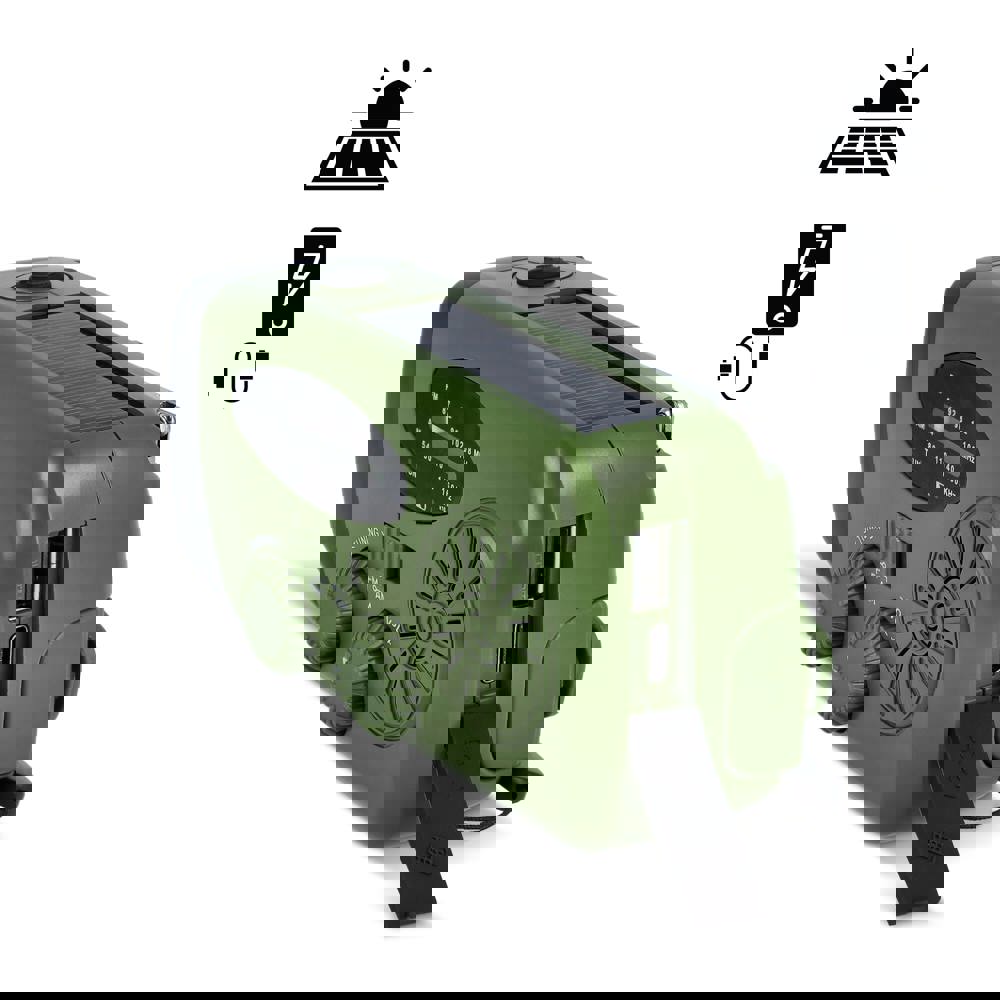 SafeSound Notfallradio mit Solar und Handaufzug