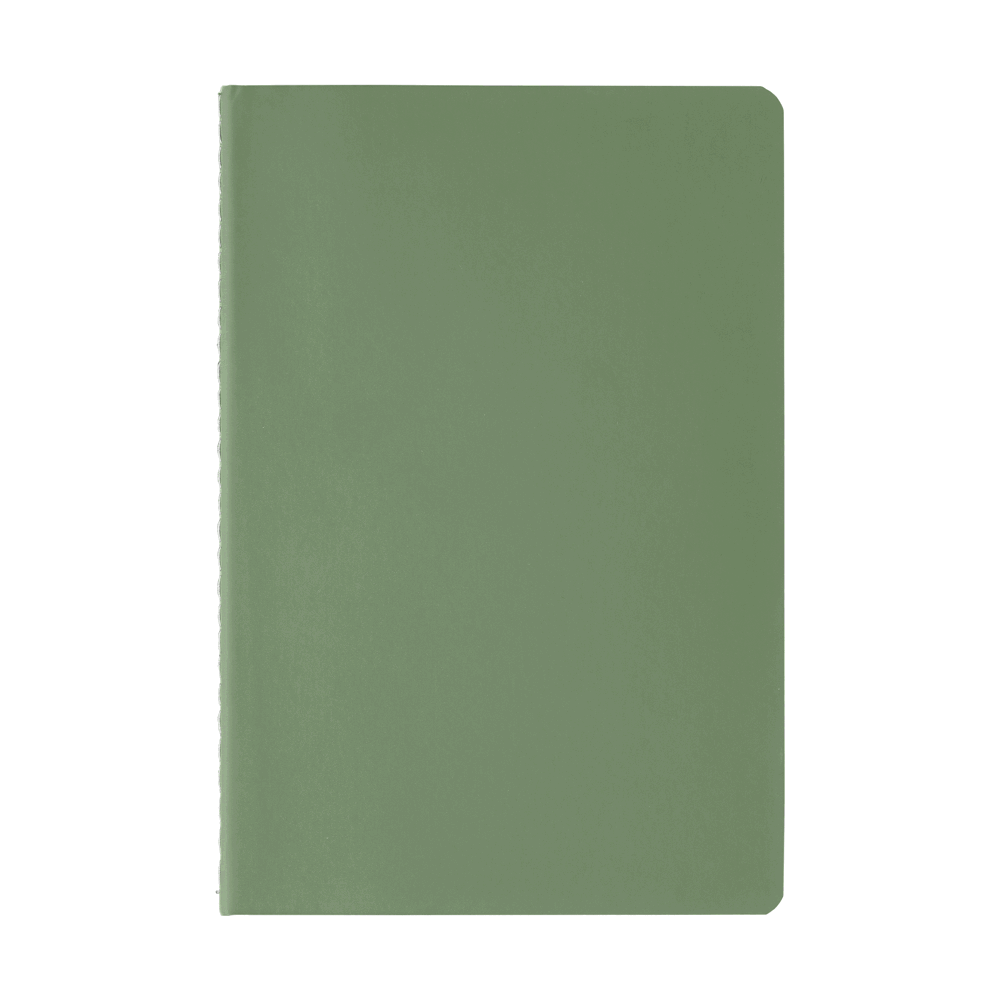 Eilo Notizbuch mit Kontrastnähten aus recyceltem Material – A5