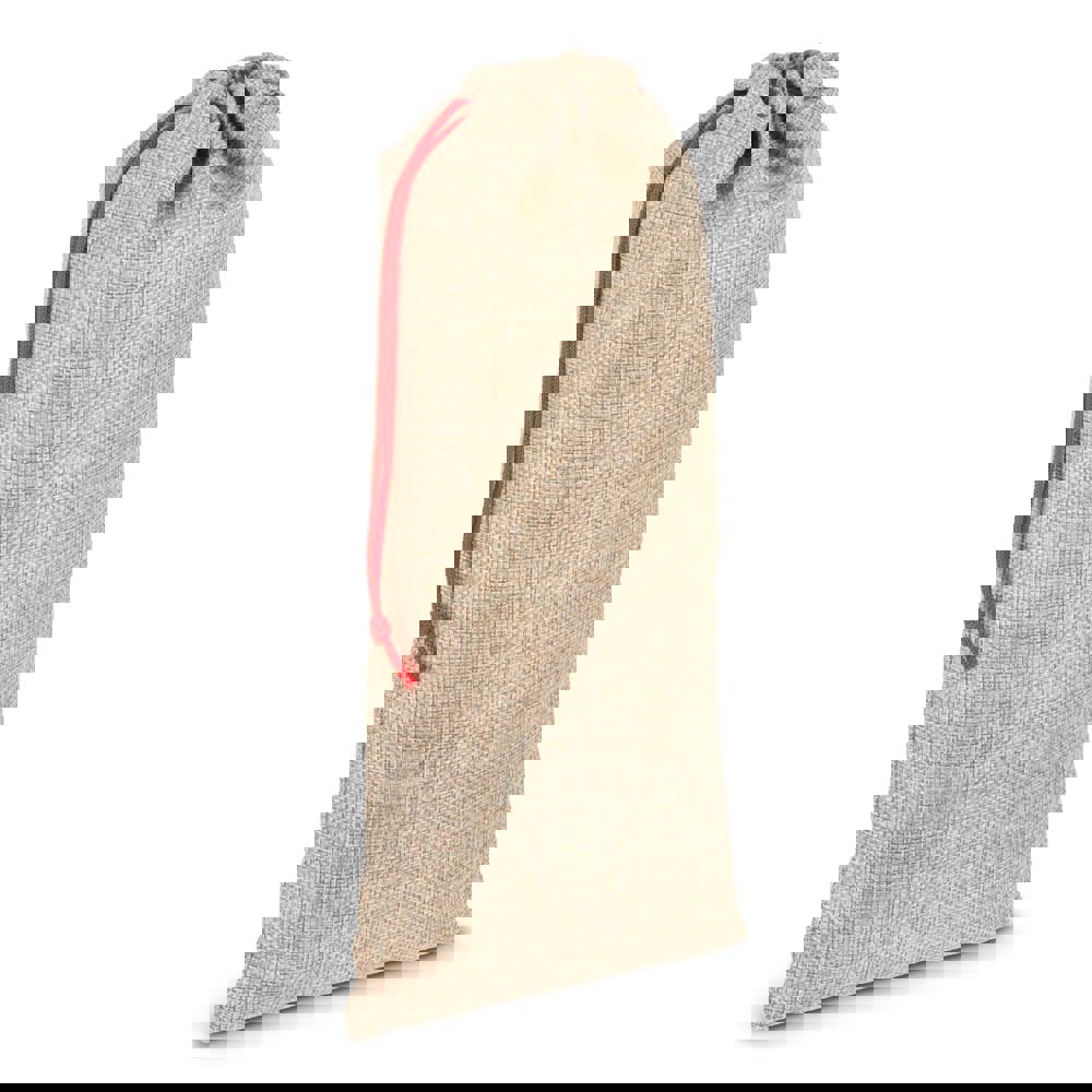 Flaschenetui im Jute-Stil 14 x 34 cm