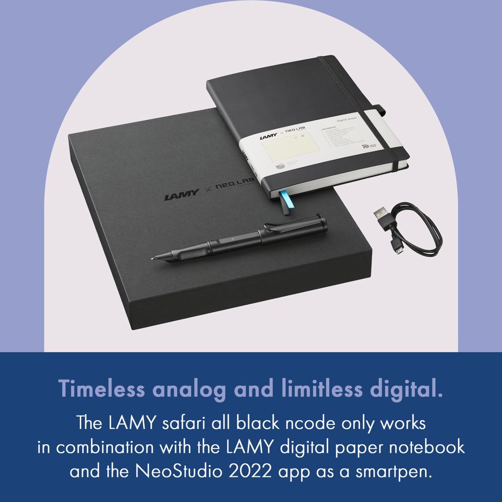 Digital Writing LAMY safari all black ncode Set all-black