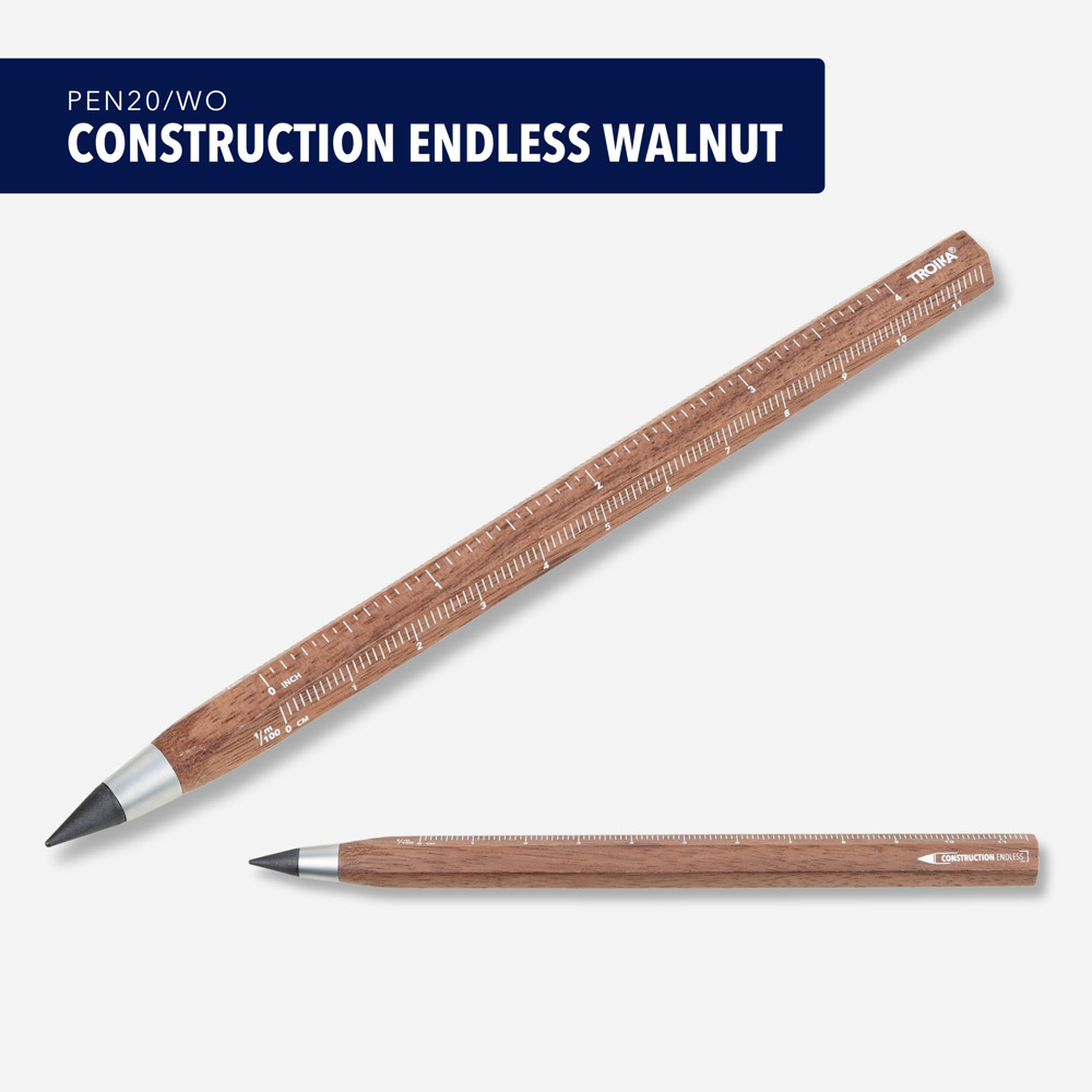 TROIKA Multitasking-Bleistift CONSTRUCTION ENDLESS WALNUT