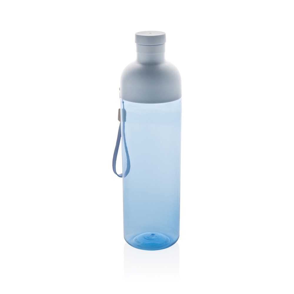 Impact auslaufsichere Wasserflasche aus RCS recyc. PET 600ml - blau (± PMS 544C)