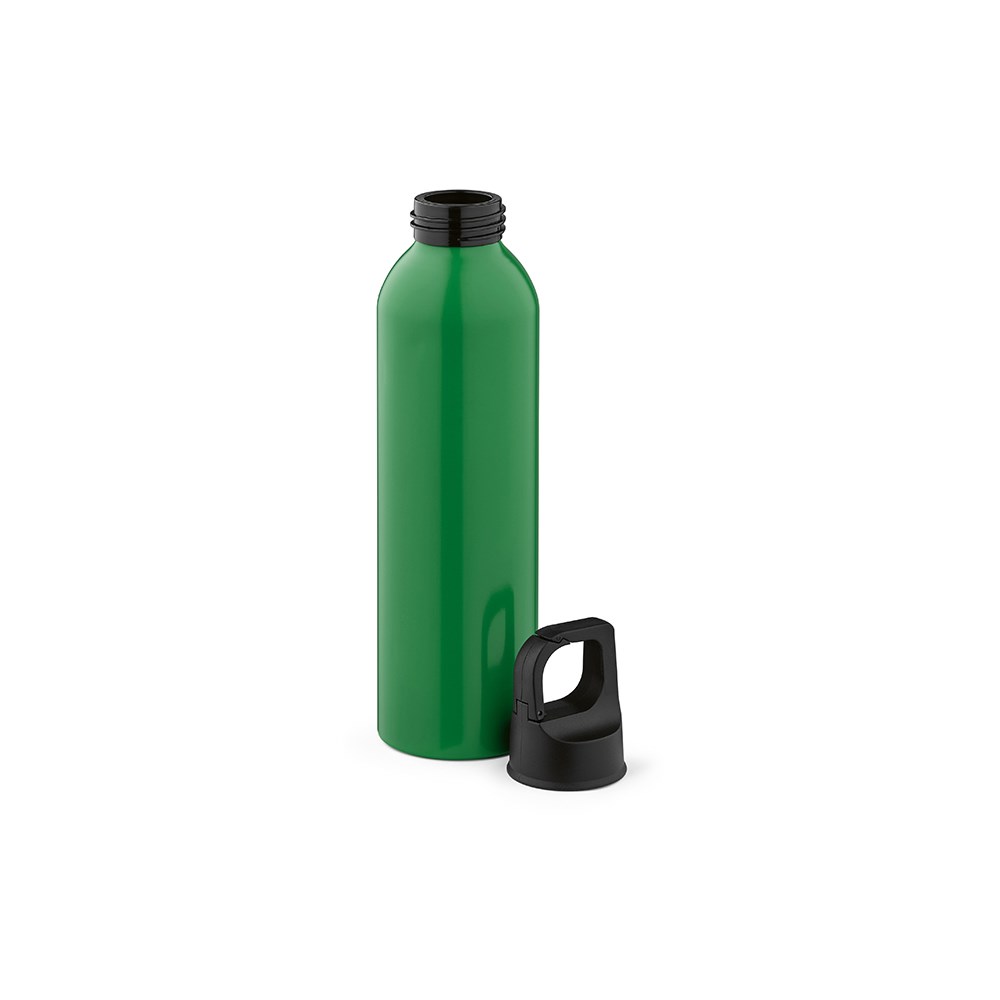 Mackenzie Trinkflasche rAluminium, 690 ml. Auslaufsicher. Mit Karabinerdeckel - Grün