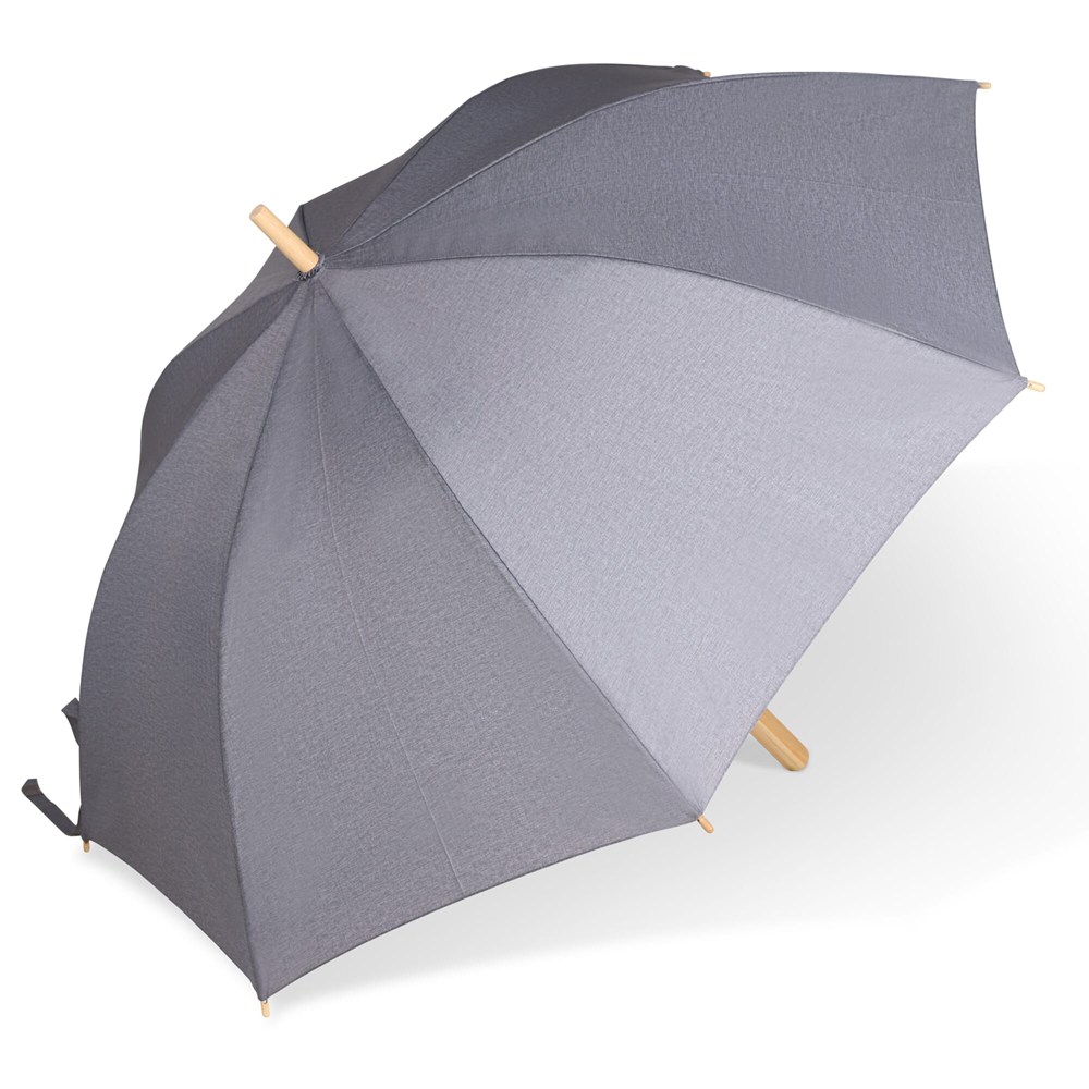 25” Regenschirm aus R-PET-Material mit Automatiköffnung - grau
