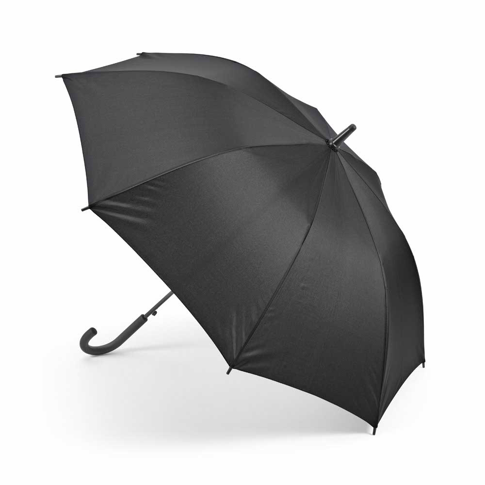 Joplin Regenschirm aus recy. PET, 23", mit automatischer Öffnung - Marineblau - Schwarz