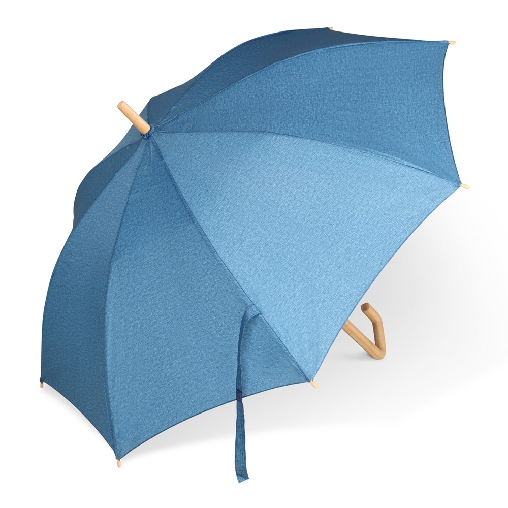 23” Regenschirm aus R-PET-Material mit Automatiköffnung - Dunkelblau