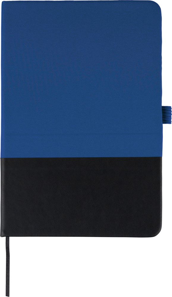 Carnet A5 en polyester rPET Yuna - bleu cobalt