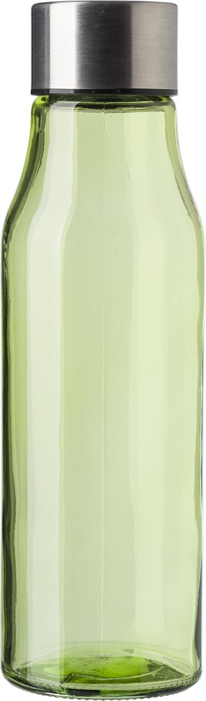 Trinkflasche aus Glas und rostfreiem Stahl (500 ml) Andrei - Limettengrün