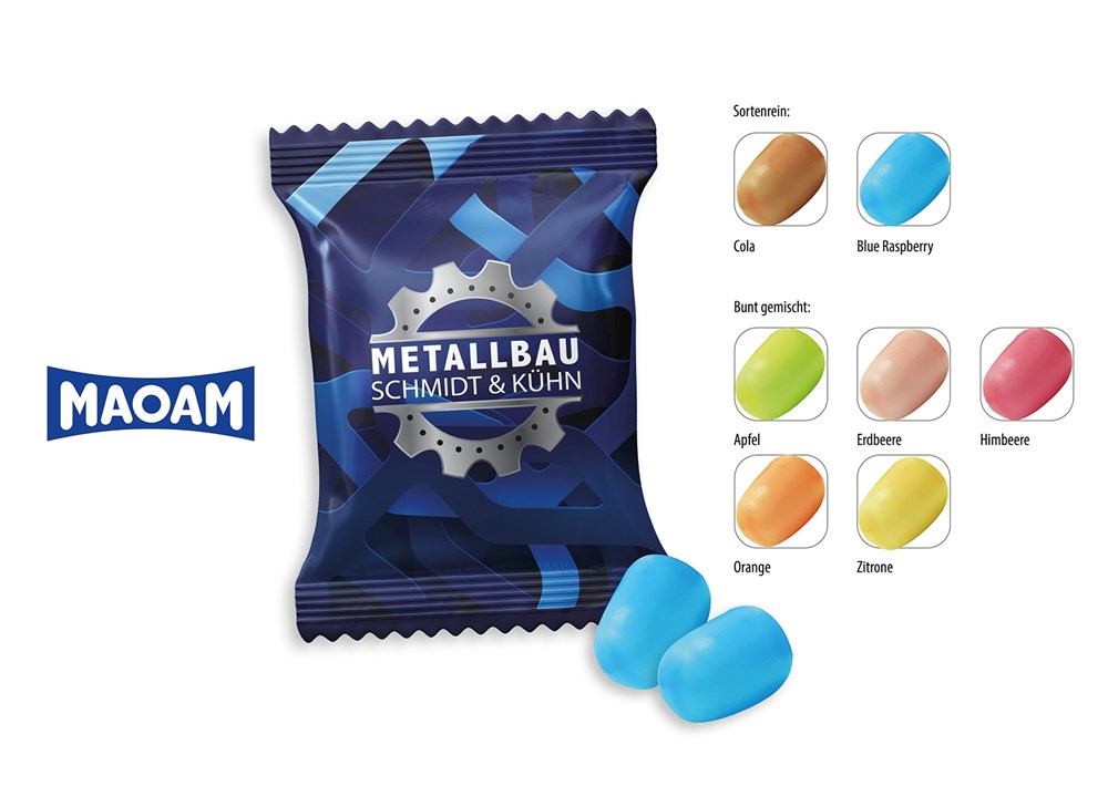 MAOAM Kracher Werbetüte 2 Stück  ,  Inhalt:  MAOAM Kracher Blue