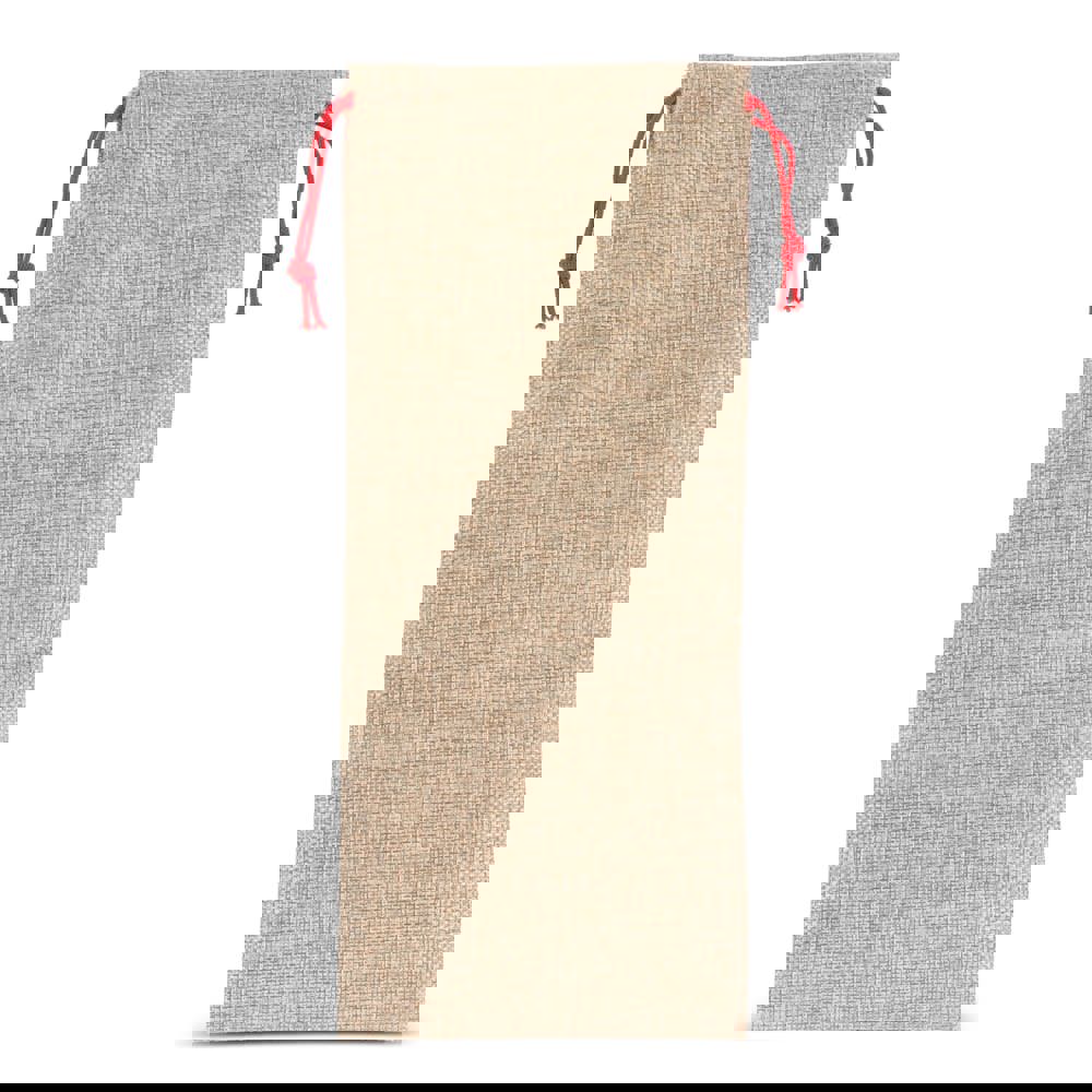 Flaschenetui im Jute-Stil 14 x 34 cm